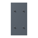 Jung LC12-25R0262 Abdeckung 2fach senkrecht mit 2+2...