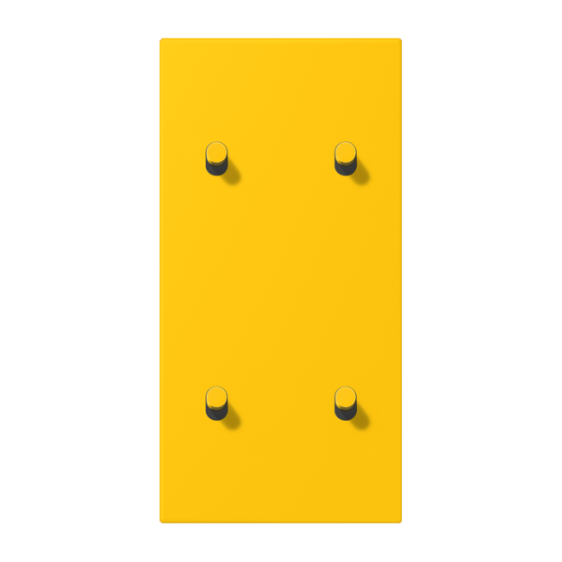 Jung LC12-25R0263 Abdeckung 2fach senkrecht mit 2+2 Kipphebeln