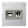 Jung MMDAL4521 Smart-TV-Anschlussdose, Aluminium