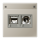 Jung MMDES4521 Smart-TV-Anschlussdose, Edelstahl
