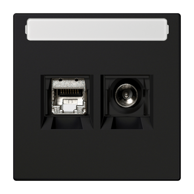 Jung MMDLS4521SWM Smart-TV-Anschlussdose, graphitschwarz m