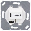 Jung USBPD60CWW USB-PD60-Ladegerät Alpinweiß