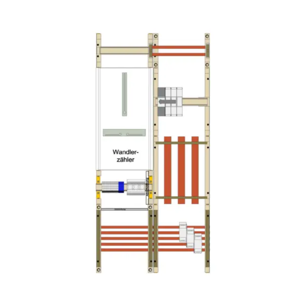 Hager UF32WBW41 Wandler-Messfeld UF32WBW41 16-polig D01 Wa-Raum Spa.