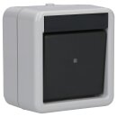 Gira 310730 Wippschalter Kreuz WG Aufputz Grau