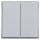 Gira 329565 Wippe 2f TX 44 (WG UP) Aluminium