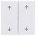 Gira 329703 Wippe 2f Pfeile System 55 Reinweiß
