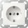 Gira 438327 SCHUKO-Steckdose SH ohne Krallen SRK System 55 Reinweiß matt