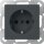 Gira 438328 SCHUKO-Steckdose SH ohne Krallen SRK System 55 Anthrazit