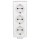 Gira 478913 3f-SCHUKO-Steckdose + Montageplatte Aufputz Reinweiß