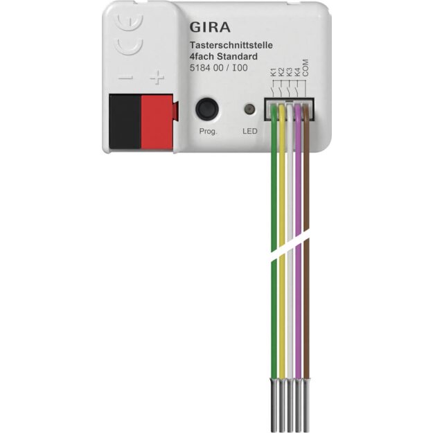 Gira 518400 Tasterschnittstelle 4f Standard KNX Secure
