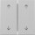 Gira 3297015 Wippe 2f Pfeile System 55 Grau matt