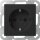 Gira 4383005 SCHUKO-Steckdose SH oder Krallen SRK System 55 Schwarz matt