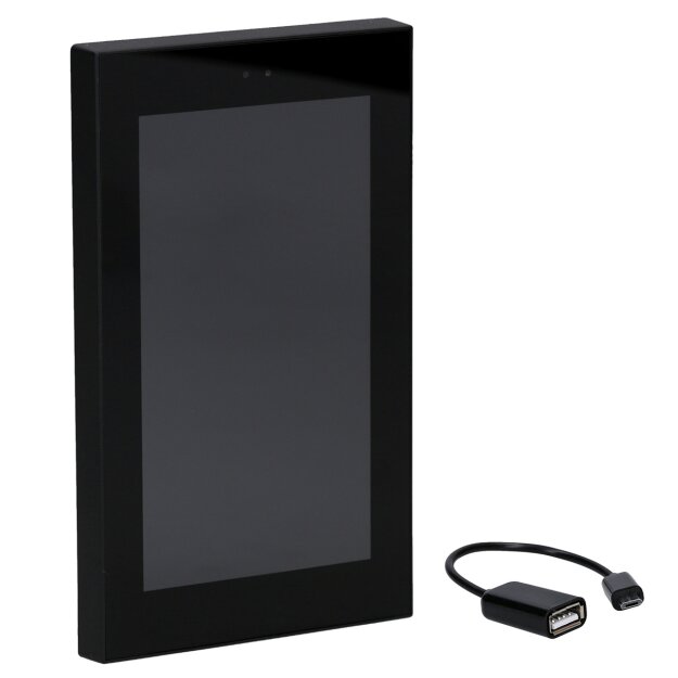 Zennio ZVIZ50A kapazitives Farb-Touchpanel Z50 schwarz