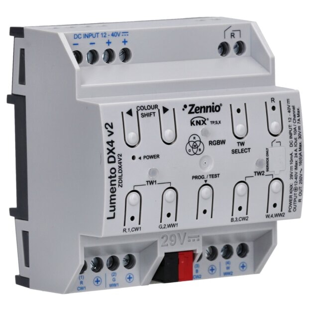 Zennio ZDILDX4V2 Dimmaktor Lumento DX4 V2