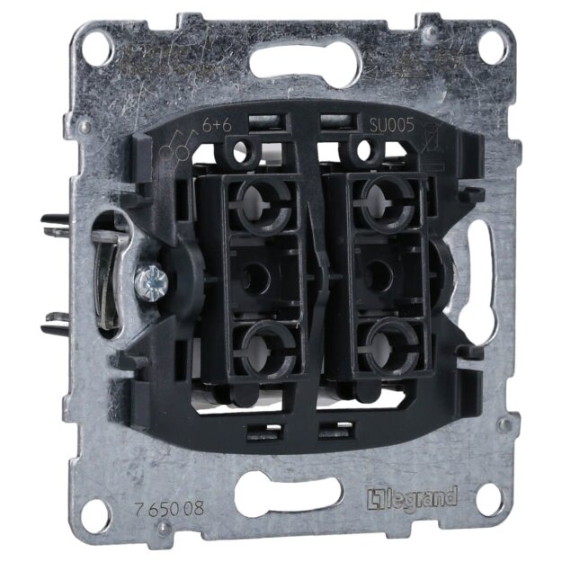 Legrand 765008 SEANO Einsatz Doppelwechselschalter 10AX Steckklemmen