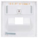 Legrand 765158 SEANO Abdeckung 1x RJ45 für Datendosen Fremdfabrikate, Ultraweiß