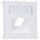 Legrand 765158 SEANO Abdeckung 1x RJ45 für Datendosen Fremdfabrikate, Ultraweiß