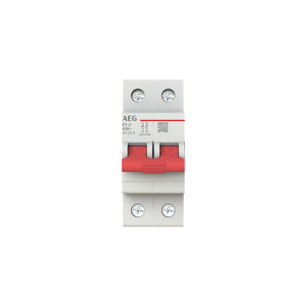 AEG ESD2080 Lasttrennschalter AEG, 2P, 80A  2CDE282088R0080