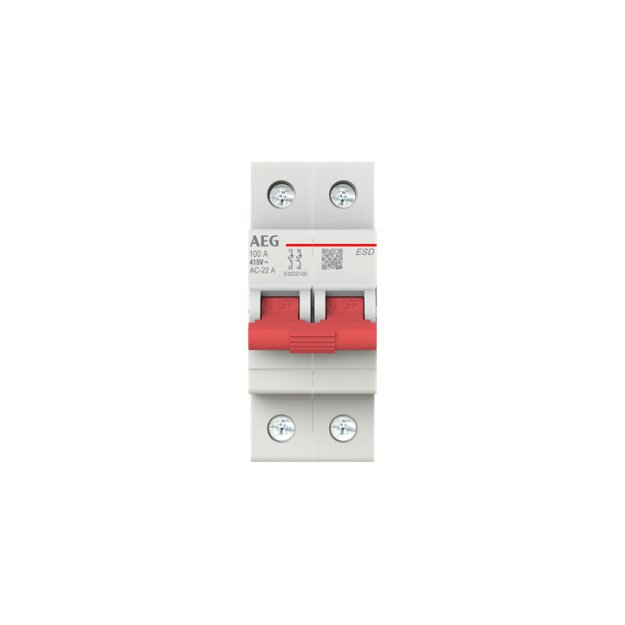 AEG ESD20100 Lasttrennschalter AEG, 2P, 100A  2CDE282088R0100