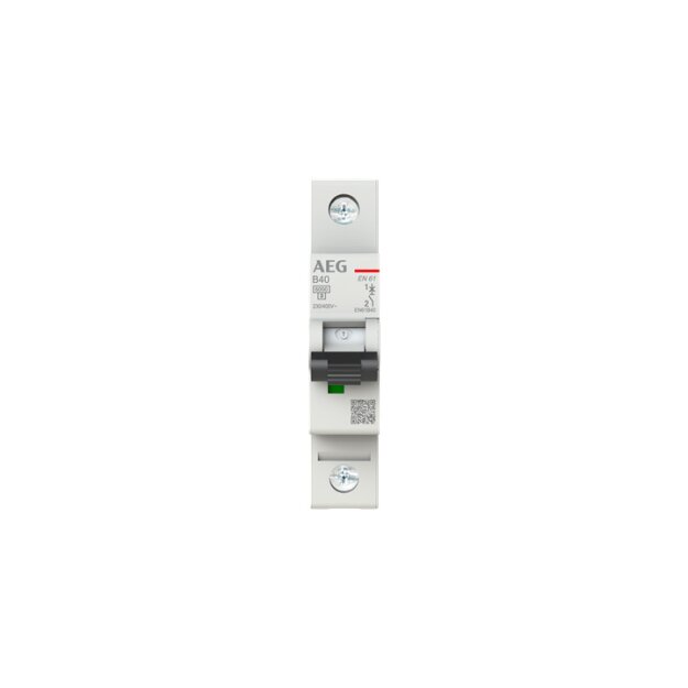 AEG EN61B40 Leitungsschutzschalter, Elfaplus 6kA, B-Charakteristik, 40A, 1P 2CDS251088R0405