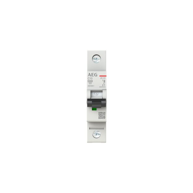 AEG EN101C10 Leitungsschutzschalter, Elfaplus 10kA, C-Charakteristik, 10A, 1P 2CDS271088R0104
