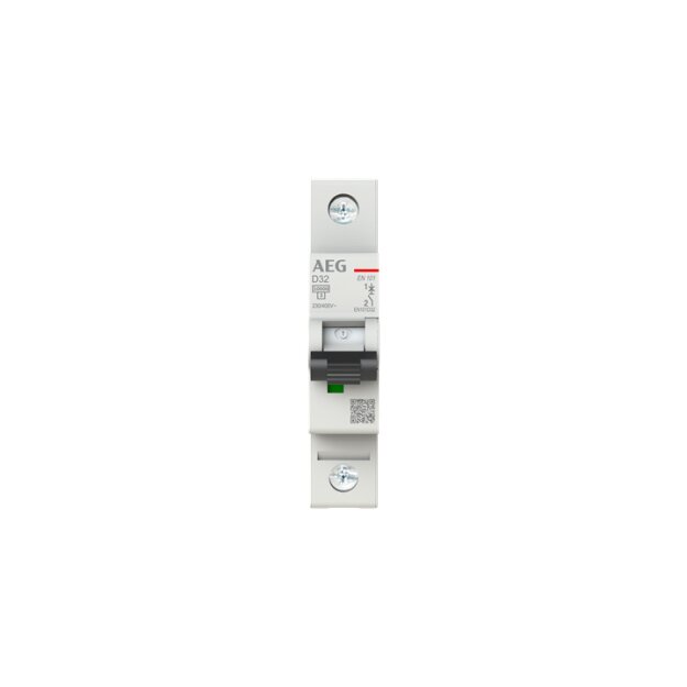 AEG EN101D32 Leitungsschutzschalter, Elfaplus 10kA, D-Charakteristik, 32A, 1P 2CDS271088R0321