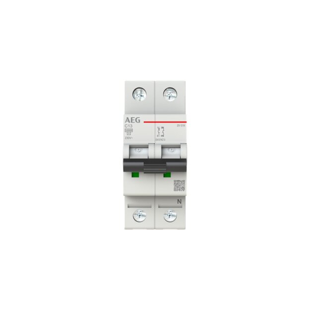 AEG EN101NC13 Leitungsschutzschalter, Elfaplus 10kA, C-Charakteristik, 13A, 1P+N 2CDS271188R0134