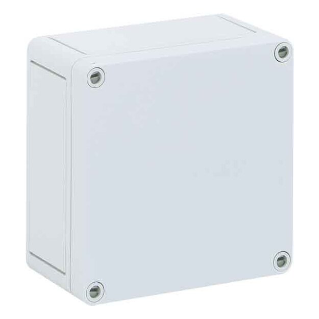 Spelsberg 11040501 Leergehäuse IP 66 Polystyrol Kasten und Deckel Polystyrol Grau ähnlich RAL 7035 ohne Vorprägungen TK PS 1313-7-o