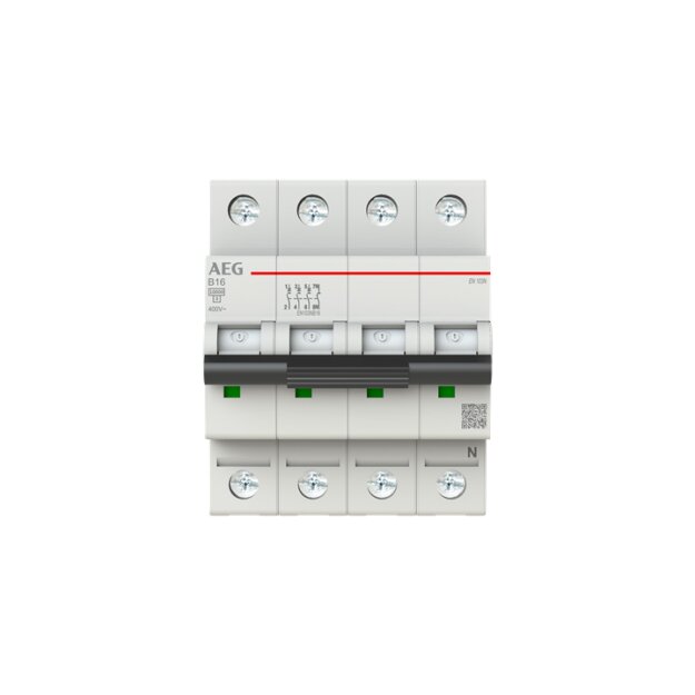 AEG EN103NB16 Leitungsschutzschalter, Elfaplus 10kA, B-Charakteristik, 16A, 3P+N 2CDS273188R0165