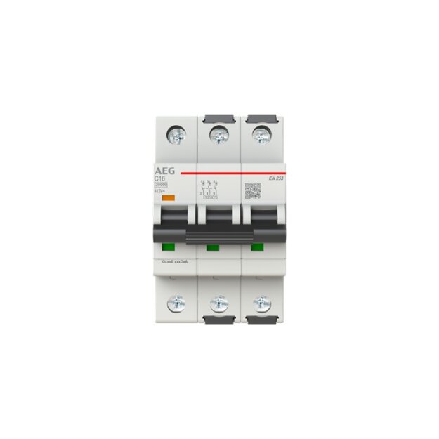 AEG EN253C16 Sicherungsautomat C-Char., 25kA, 16A, 3P 2CDS383088R0164