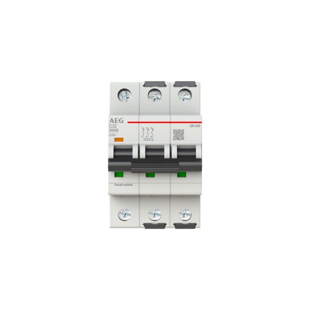 AEG EN253C32 Sicherungsautomat C-Char., 25kA, 32A, 3P 2CDS383088R0324