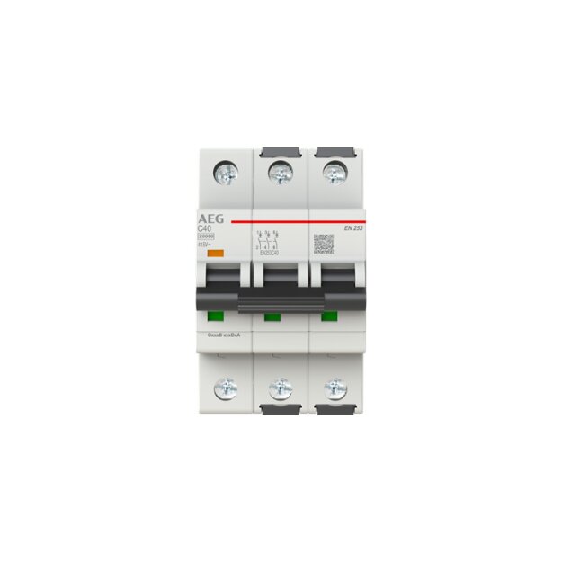 AEG EN253C40 Sicherungsautomat C-Char., 25kA, 40A, 3P 2CDS383088R0404
