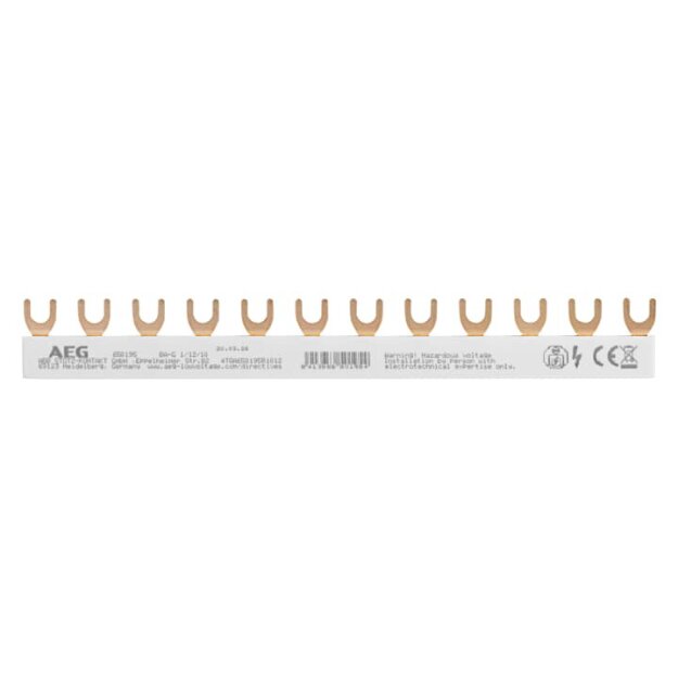 AEG BAE-G 1/12/10 Gabel Sammelschiene 1P 10mm2 12 pins  4TQA750195R1012