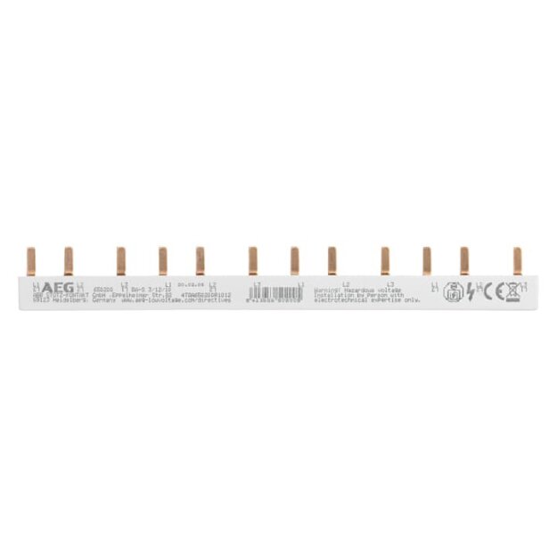 AEG BAE-S 3/12/10 Stift Sammelschiene 3P 10mm2 12 pins  4TQA750200R1012