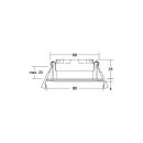 Brumberg 12647153 LED-Einbaudownlight OBIRA Nickel matt