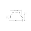 Brumberg 12565073 LED-Einbaudownlight 230 V AC, 28 W