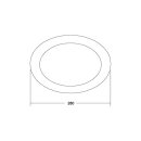 Brumberg 81214080 Abdeckring schwarz matt zu 12569