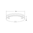 Brumberg 81221070 Abdeckring weiss matt Glas zu 12564