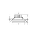 Brumberg 12358183 LED-Einbaudownlight 350 mA, 6 W