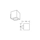 Brumberg 45212180 Wand-Anbaumodul quadratisch struktur...