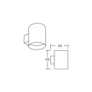 Brumberg 45202180 Wand-Anbaumodul rund strukturschwarz