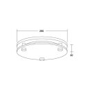 Brumberg 81224080 Abdeckring schwarz  Glas zu 12569
