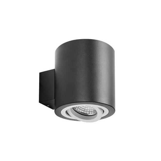 Brumberg 45206560 Wand-Anbaumodul rund struktur schwarz / struktur weiß