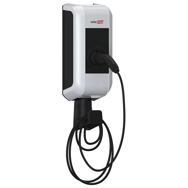 SolarEdge SE-EVK22C00-01 Smart Energy EV Ladegerät 22 kW mit Typ 2 Ladekabel, Länge: 6,0 m