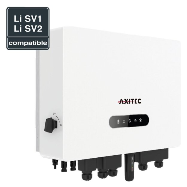 AXITEC Hybrid-Wechselrichter 3-ph, 2 MPPT, AFCI, ohne Display, MC4 AXIhycon 5H