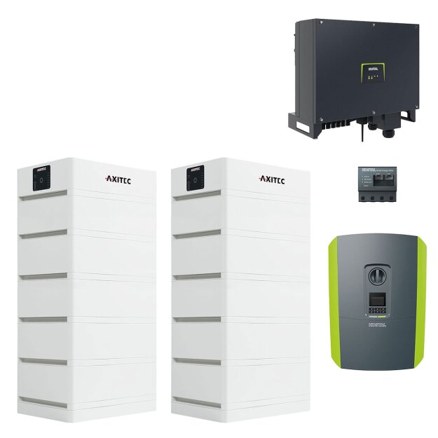 AXITEC + Kostal  AXIstorage Li SV1 33.8+Plenticore BI10 +PikoCI30+60 HV-Speichersystem + Wechselrichter Set (10x AXITEC-AY10730 + 2xAY10785) + (Kostal-10534084 + 10537876 + 10534223 + 10535120) + Pylontech-HV-3_Combiner-Box