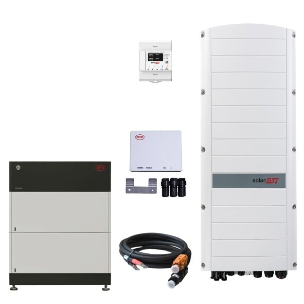 BYD B-BOX LVS 8.0 (8 kWh) (2x 12940053-00 + 12940054-00) + BYD 13172499-00 + SolarEdge SE8K-RWS48BEN4 + SolarEdge MTR-240-3PC1-D-A-MW + HIS-BYD-RKS_35_2500