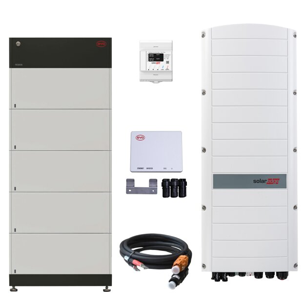 BYD B-BOX LVS 20.0 (20 kWh) (5x 12940053-00 + 12940054-00) + BYD 13172499-00 + SolarEdge SE10K-RWS48BEN4 + SolarEdge MTR-240-3PC1-D-A-MW + HIS-BYD-RKS_35_2500