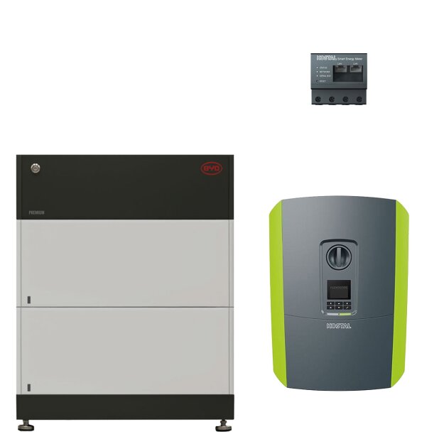 BYD + Kostal: BYD HVS 5.1 (5,12 kWh) (2x Premium HVS 2,56 kWh + Batteriesteuergerät) + Kostal Plenticore Plus 10 G2 + Kostal Smart Meter