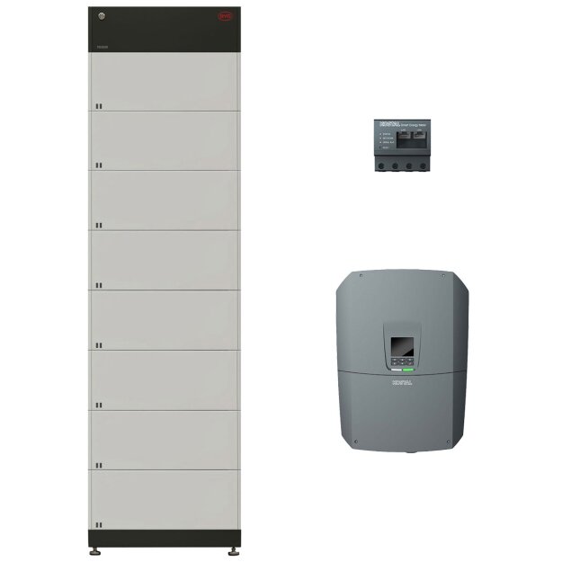 BYD + Kostal: BYD HVM 22.1 (22,08 kWh) (8x B-Box Premium HVM (2,76 kWh) + Batteriesteuergerät) + PLENTICORE L G3 + Kostal Smart Meter